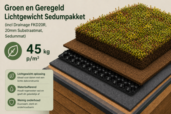 Groen en Geregeld Lichtgewicht Sedumpakket