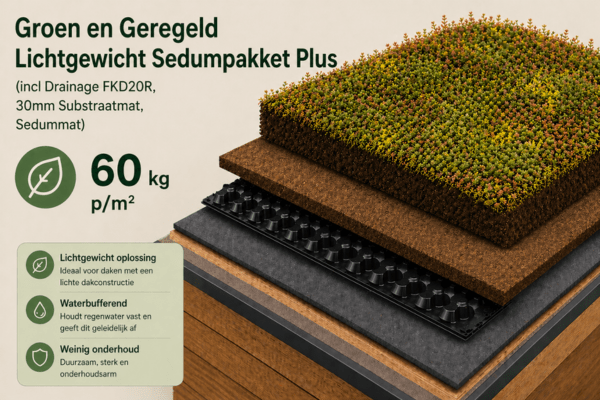 Groen en Geregeld Lichtgewicht Sedumpakket plus